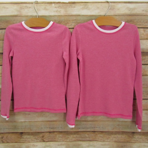 Warm & Cuddly by Cuddl Duds Girl's 2 Pair Thermal Base Layer Tops 1 Small /1 Med - Picture 1 of 16